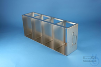 ALPHA horizontal rack, without intermediate shelf, 4D/1H, stainless steel,...