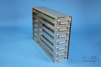 ALPHA horizontal rack, with one intermediate shelf, 4D/2H, stainless steel,...