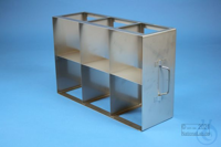 ALPHA horizontal rack, with one intermediate shelf, 3D/2H, stainless steel,...