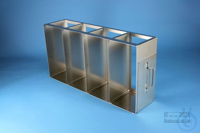 ALPHA horizontal rack, without intermediate shelf, 4D/1H, stainless steel,...
