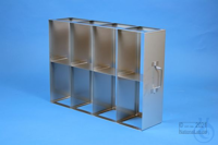 ALPHA horizontal rack, with one intermediate shelf, 4D/2H, stainless steel,...