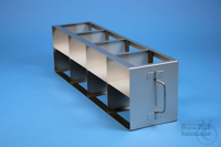 BRAVO horizontal rack 75, for 8 boxes up to 133x133x78 mm, 4D/2H, stainless...