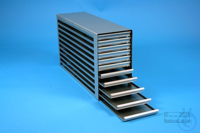 MT drawer rack 18, for 55 MT-plates up to 86x128x18 mm, 5D/11H, stainless...