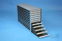 MT drawer rack 18, for 60 MT-plates up to 86x128x18 mm, 5D/12H, stainless...
