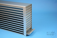 MT drawer rack 18, for 65 MT-plates up to 86x128x18 mm, 5D/13H, stainless...