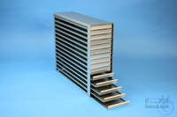 MT drawer rack 18, for 75 MT-plates up to 86x128x18 mm, 5D/15H, stainless...