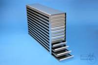 MT drawer rack 18, for 78 MT-plates up to 86x128x18 mm, 6D/13H, stainless...