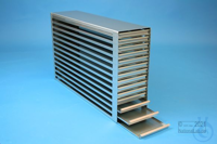 MT drawer rack 18, for 84 MT-plates up to 86x128x18 mm, 6D/14H, stainless...