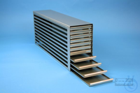 MT drawer rack 18, for 77 MT-plates up to 86x128x18 mm, 7D/11H, stainless...