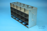 MT horizontal rack 53, for 20 MT-plates up to 86x128x53 mm, 5D/4H, stainless...