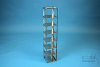 ALPHA vertical rack 100, for 7 boxes up to 136x136x103 mm, stainless steel,...