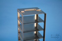 ALPHA vertical rack 25, for 8 boxes up to 136x136x28 mm (4x2), stainless...