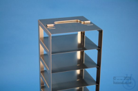 ALPHA vertical rack 25, for 14 boxes up to 136x136x28 mm (7x2), stainless...
