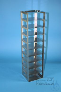 ALPHA vertical rack 25, for 20 boxes up to 136x136x28 mm (10x2), stainless...