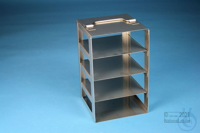 ALPHA vertical rack 50, for 4 boxes up to 136x136x53 mm, stainless steel,...