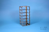 ALPHA vertical rack 50, for 6 boxes up to 136x136x53 mm, stainless steel,...