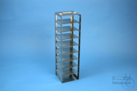 ALPHA vertical rack 50, for 9 boxes up to 136x136x53 mm, stainless steel,...