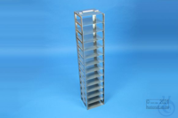 ALPHA vertical rack 50, for 13 boxes up to 136x136x53 mm, stainless steel,...