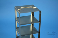 ALPHA vertical rack 75, for 6 boxes up to 136x136x78 mm, stainless steel,...