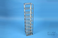 BRAVO vertical rack 75, for 8 boxes up to 133x133x78 mm, stainless steel,...