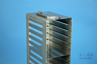 Mikrotiter vertical rack, for 16 MT-plates up to 86x128x18 mm, stainless...