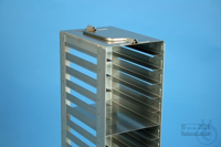 Mikrotiter vertical rack, for 21 MT-plates up to 86x128x18 mm, stainless...