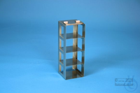 NANU vertical rack 50, for 4 boxes up to 76x76x53 mm, stainless steel,...