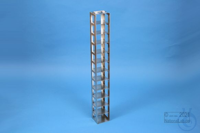 NANU vertical rack 50, for 12 boxes up to 76x76x53 mm, stainless steel,...