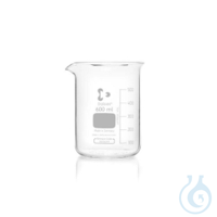 Becher 600 ml, n.F., DURAN® mit Teilung und Ausguss VE=10  Becherglas,...