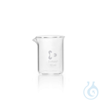 Becher 50 ml, n.F., DURAN mit Teilung und Ausguss VE=10  Becherglas,...