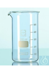 Becher 150 ml, h.F., DURAN® mit Teilung und Ausguss VE=10  Becherglas,...