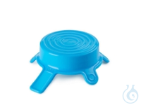 DURAN® Silikondeckel Größe M, cyan VE=5  Silikondeckel DURAN&reg; Dehnbare...