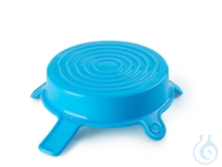 DURAN® Silikondeckel Größe L, cyan VE=5  Silikondeckel DURAN&reg; Dehnbare...