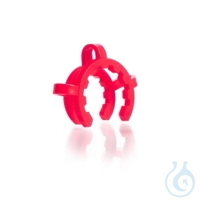 KECK-Schliffklammer NS 29, rot aus POM, für Kegelschliffe VE=10...