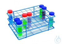 Edelstahlgestell, blau, 6x8 Plätze 25-30 mm für 50 ml Röhrchen...