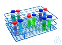 Edelstahlgestell, blau, 6x8 Plätze 30-40 mm    Gefäßständer, HDPE...