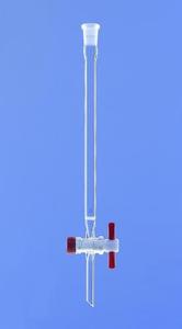 Chromatographie-Säule 300x10mm mit PTFE-Hahn und Fritte...