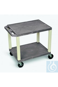 Labor-Rollwagen WTLK 42, blau 46x61x106 cm, 3 Böden   Labor-Rollwagen, HDPE...