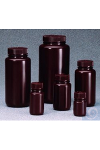 Weithalsflaschen 250 ml, HDPE braun, VE=72   Weithalsflaschen Nalgene...