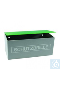 Schutzbrillenkasten 180x85x75 mm mit Klappdeckel, V12-2   Schutzbrillenkasten...