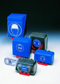 SecuBox® Midi, 23,6x22,5x12,5cm blau "Augenschutz" ohne Einsatz...
