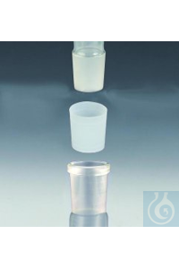 Manschetten mit Rillen, NS 45/40 PTFE VE=5  Schliffmanschetten mit Rillen,...