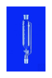 Tropftrichter 50 ml, NS 29/32 zyl., graduiert, Glas-Küken mit Druckausgleich...