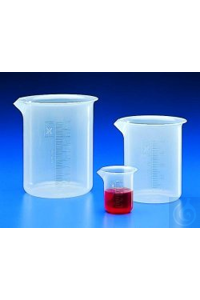 Becher 25 ml, PP niedrige Form, graduiert autoklavierbar bis 121°C  Becher,...