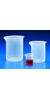 Becher 1000 ml, PP niedrige Form, graduiert autoklavierbar bis 121°C Becher, PP, niedrige Form,...