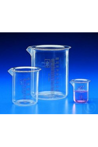 Becher 1000 ml, PMP(TPX) niedrige Form, graduiert autoklavierbar  Becher, PMP...