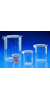 Becher 5000 ml, PMP(TPX) niedrige Form, blau graduiert autoklavierbar Becher, PMP (TPX&reg;),...