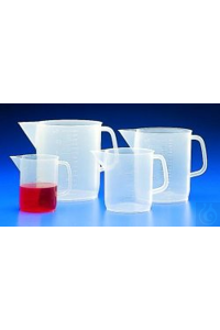 Messbecher 500 ml, PP kurze Form, graduiert autoklavierbar  Messbecher mit...