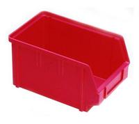 Sichtbox stapelbar, PS, rot L 230/200, B 145,H 125mm   Sichtboxen, PS Schwere...