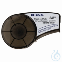 Hochleistungsetiketten 9,53 mm breit Polyester B-461/weiß, M21-375-461...